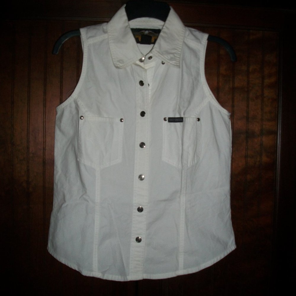 Vintage Harley-Davidson snap front embroidered shirt size S